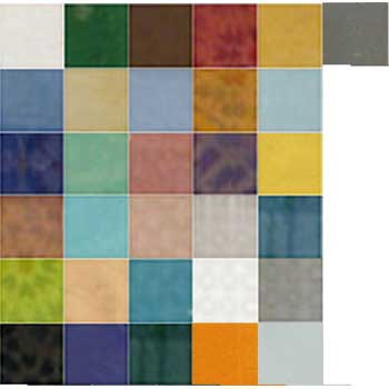 Mosaic House Moroccan tile MDV Color Palette Board  solid zellige, mosaic, zellij, loose, size, glaze 